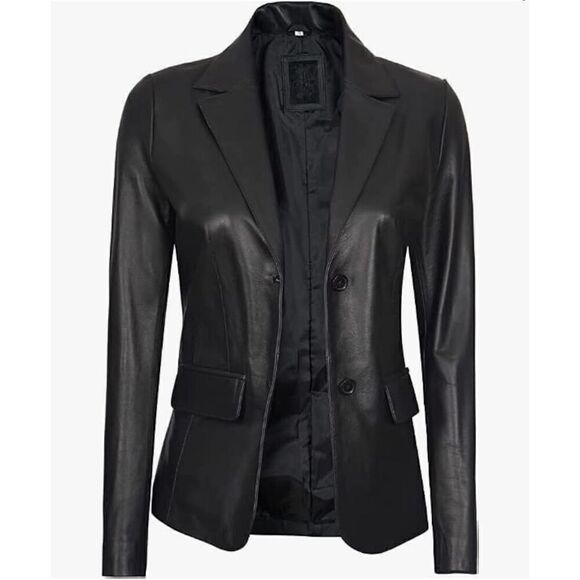 Leather womens jacket size S NWT - Picture 2 of 10